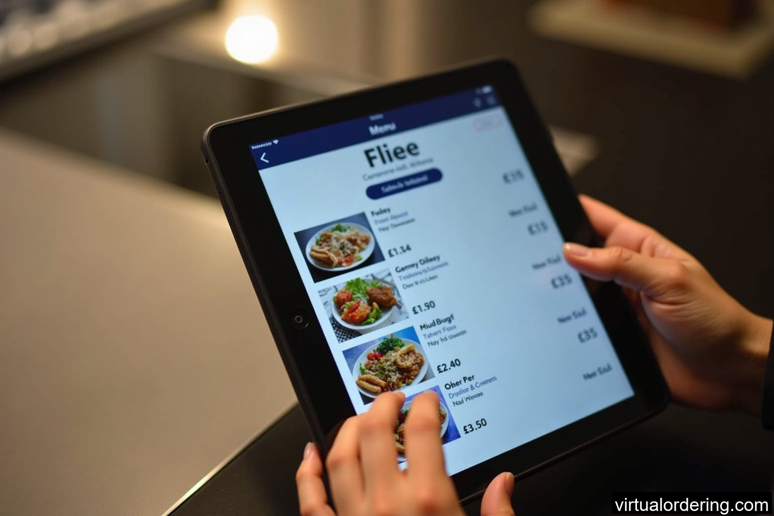 Seamless Digital Menus